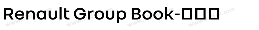 Renault Group Book字体转换